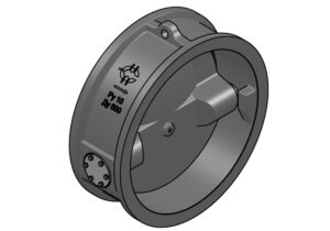 Cast iron swing check valve 19ч21бр Dn500 Pn1,0