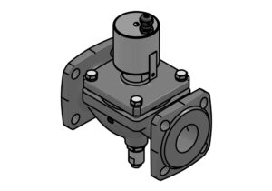 Cast iron solenoid globe valve 15кч888р Dn50 Pn1,6