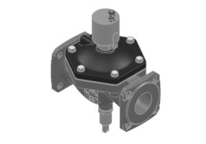 Cast iron solenoid globe valve 15кч888р Dn65 Pn1,6