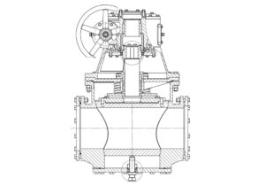 Кран корковий Dn275 кр.М874-4.0СБ